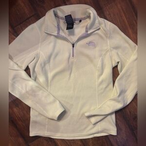 The North Face Highlighter Yellow 1/4 Zip Fleece Pullover